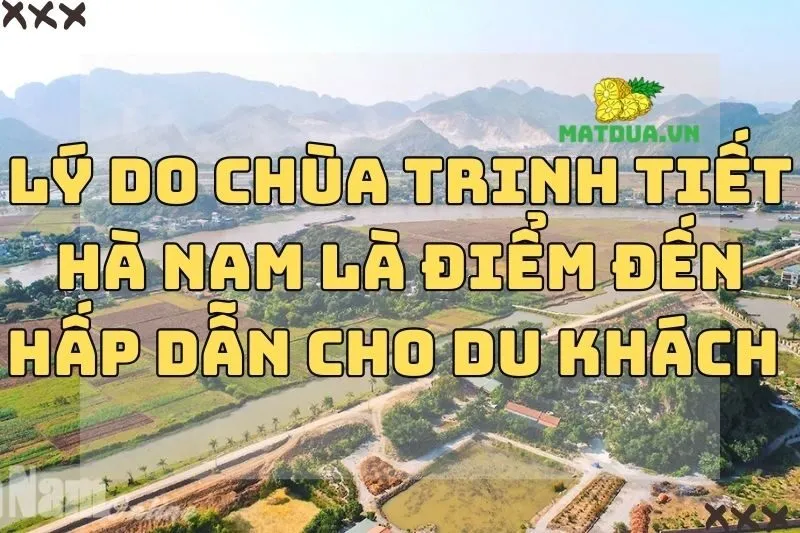 Lý Do Chùa Trinh Tiết Hà Nam Là Điểm Đến Hấp Dẫn Cho Du Khách 2024